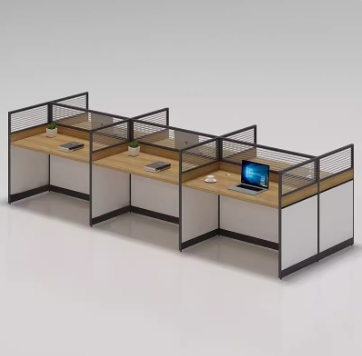 办公家具现代简约财务职员桌办公室桌椅组合屏风位隔