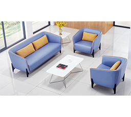 蓝色真皮沙发,Sofa ckf-sf09