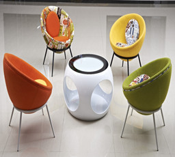 办公室彩色休闲桌椅,Leisure desk and chairs  ckf-zy08