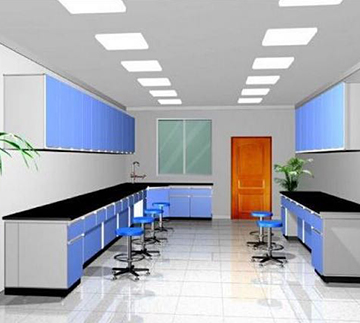 浅蓝色实验边台Bench  ckf-sy03