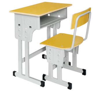 可升降课桌椅（黄）Tables and chairs   ckf-zy01